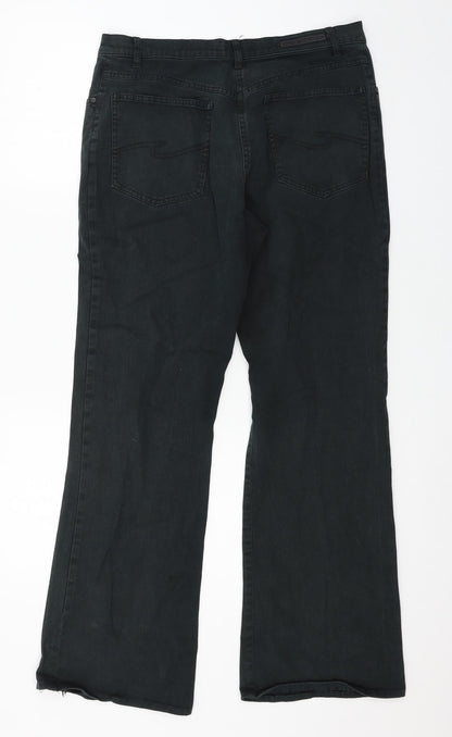 Claire DK Womens Green  Denim Straight Jeans Size 32 in L28 in