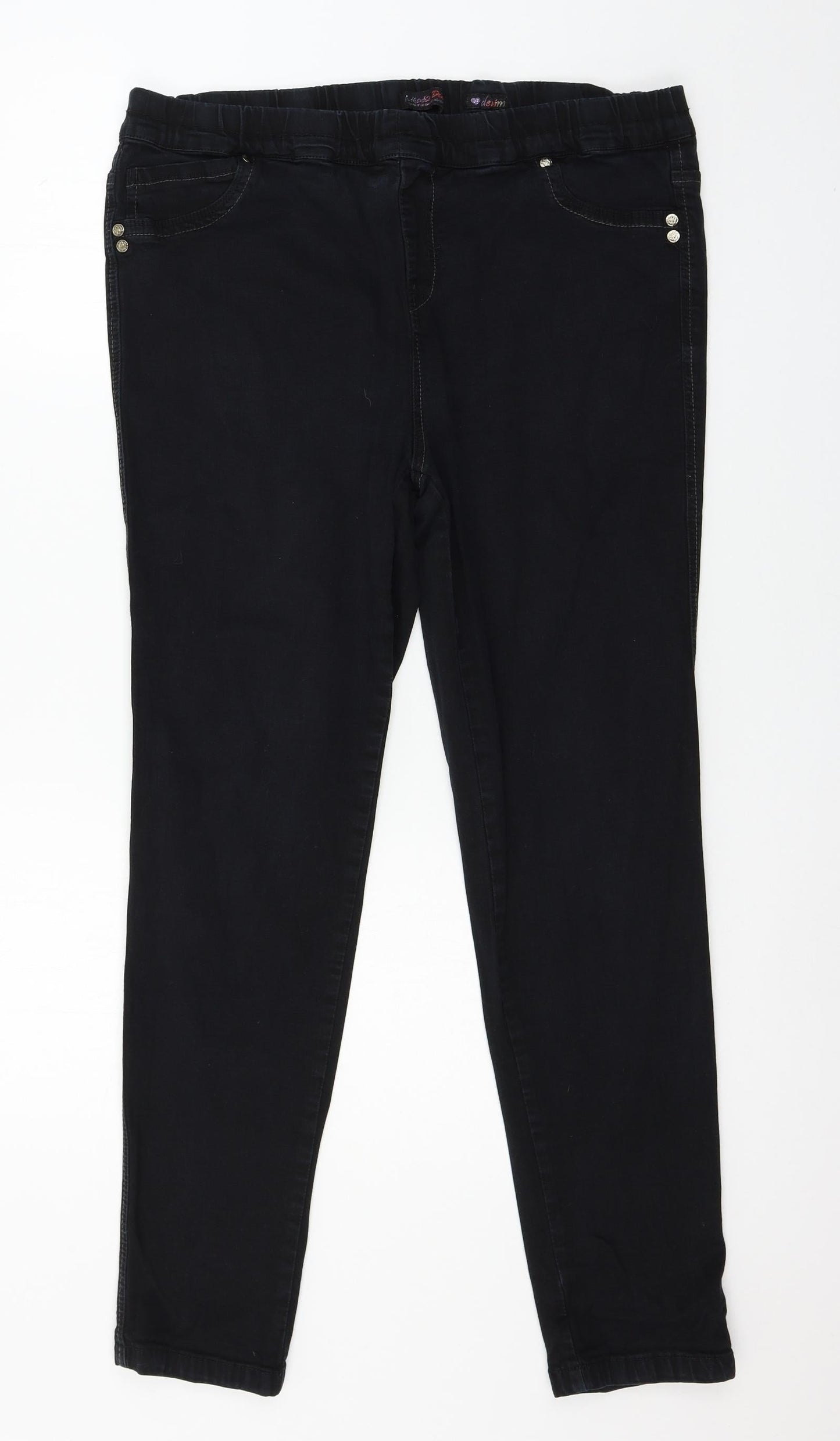 Womens UK Size 38 in Preworn Regular Fit Skinny Black Jeans