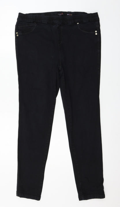 Womens UK Size 38 in Preworn Regular Fit Skinny Black Jeans