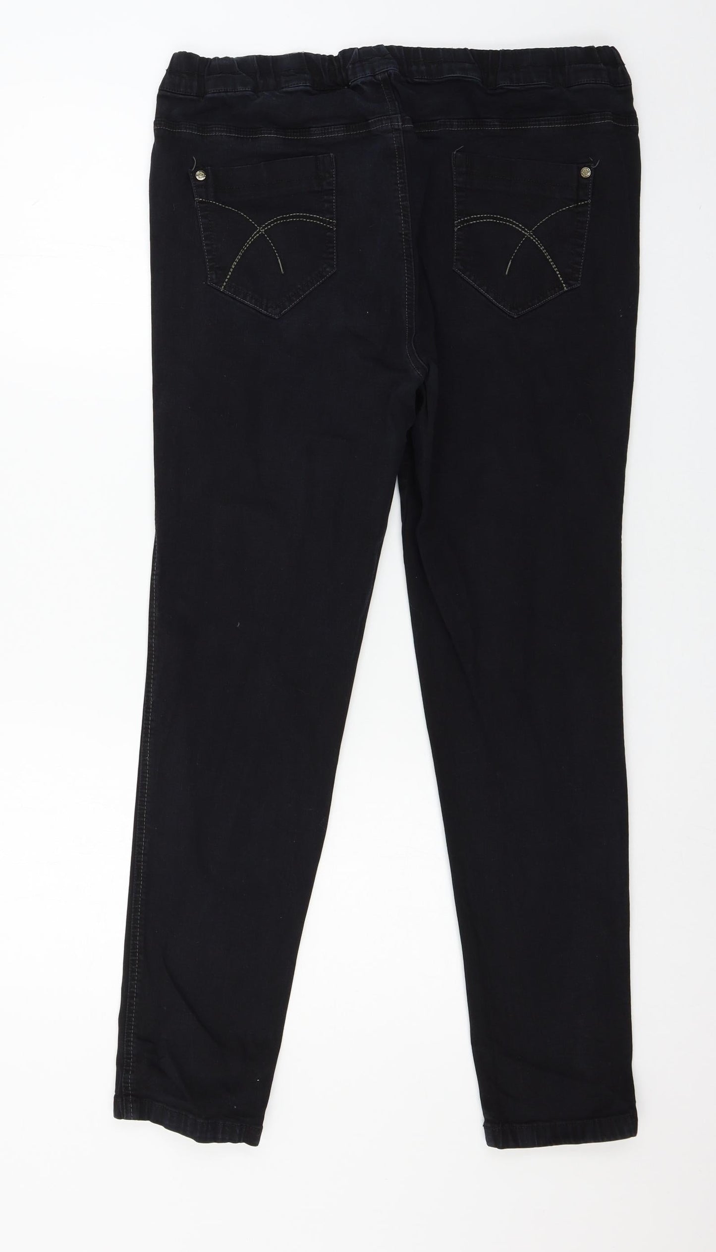 Womens UK Size 38 in Preworn Regular Fit Skinny Black Jeans