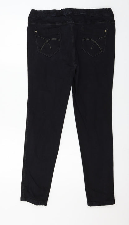Womens UK Size 38 in Preworn Regular Fit Skinny Black Jeans