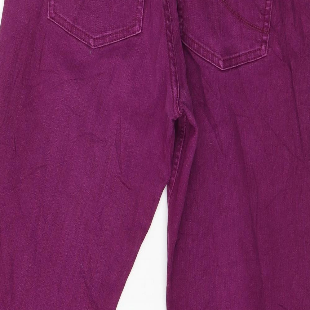 Womens UK Size 32 in St Oliver Regular Fit Cropped Purple Jeans