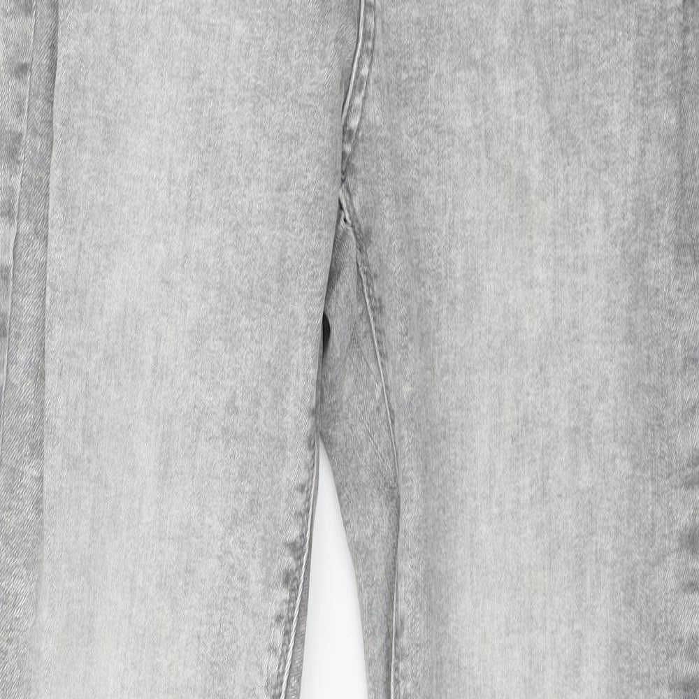 Denim & Co. Womens Grey  Denim Skinny Jeans Size 14 L26 in