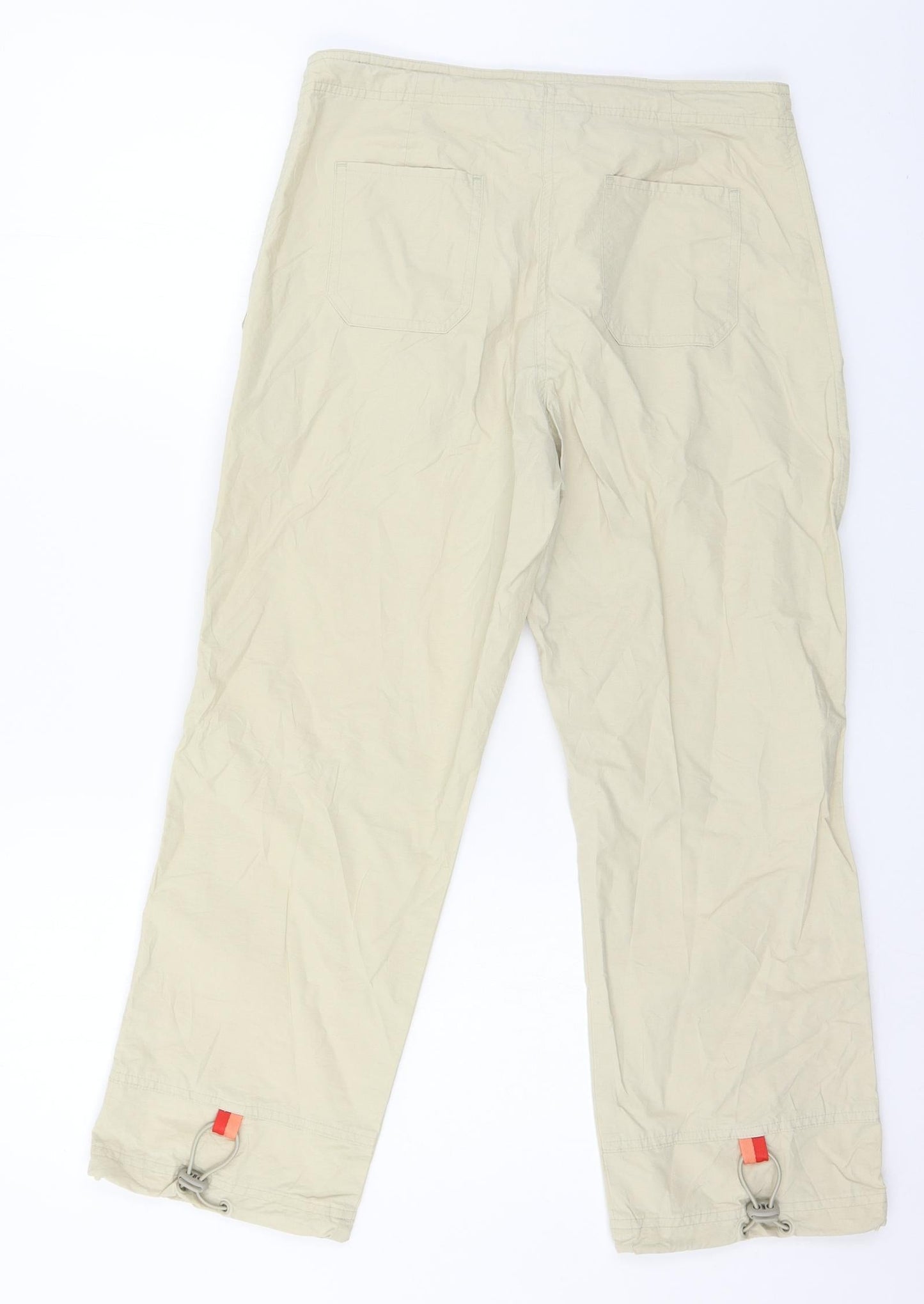 Soon Womens Beige   Cropped Trousers Size 10 L24 in