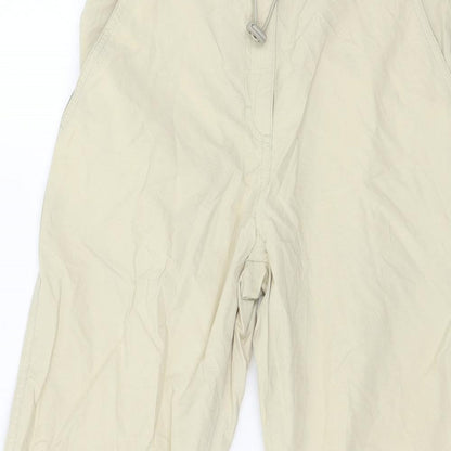 Soon Womens Beige   Cropped Trousers Size 10 L24 in