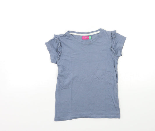 LILY&DAN Boys Grey   Basic T-Shirt Size 7-8 Years