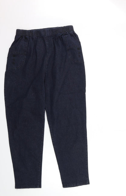 Womens UK Size 32 in Preworn Regular Fit Straight Blue Jeans