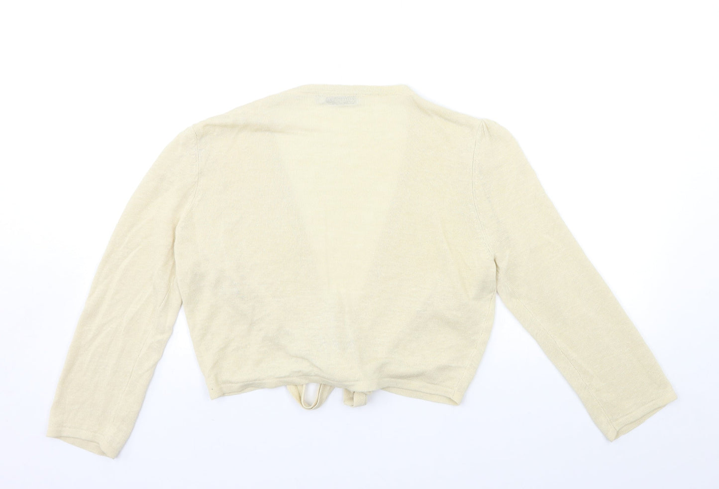 Womens UK Size 14 Per Una Beige Cardigan Jumper