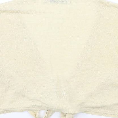 Womens UK Size 14 Per Una Beige Cardigan Jumper