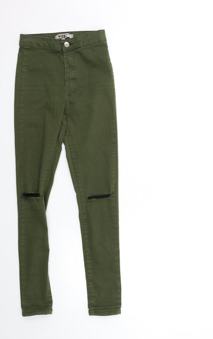 Womens UK Size 6 Portobello Regular Fit Skinny Green Jeans