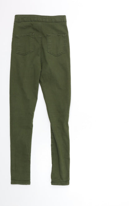 Womens UK Size 6 Portobello Regular Fit Skinny Green Jeans