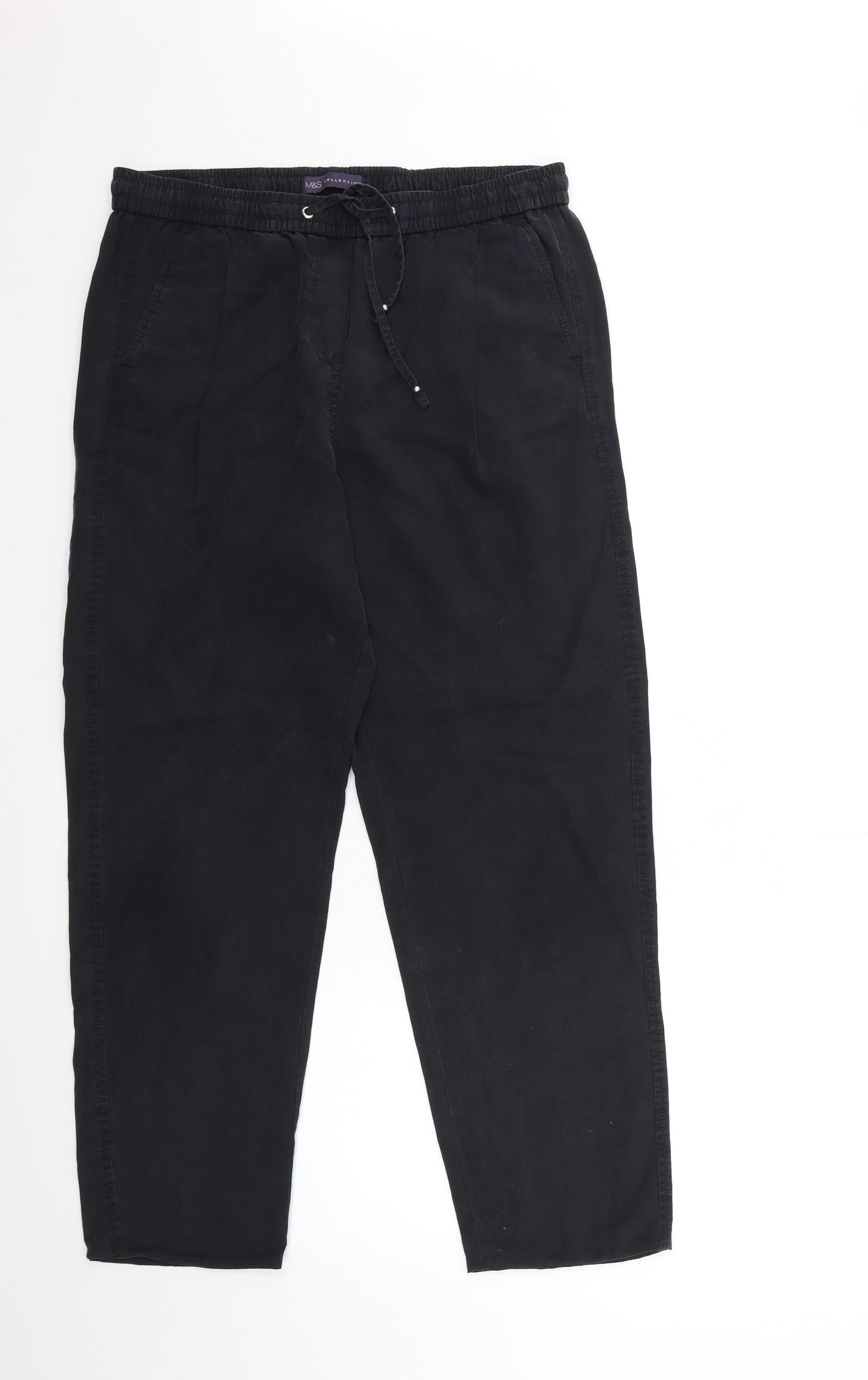 Womens UK Size 12 Marks and Spencer Regular Fit  Grey Trousers