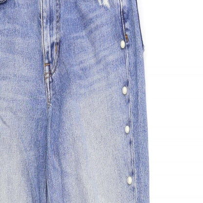 Womens UK Size 6 H&M Regular Fit Straight Blue Jeans