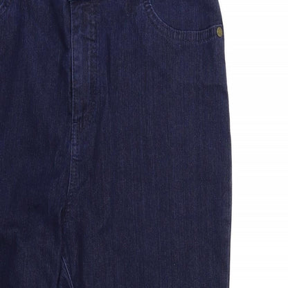 Preworn Womens Blue  Denim Straight Jeans Size 30 in L25 in