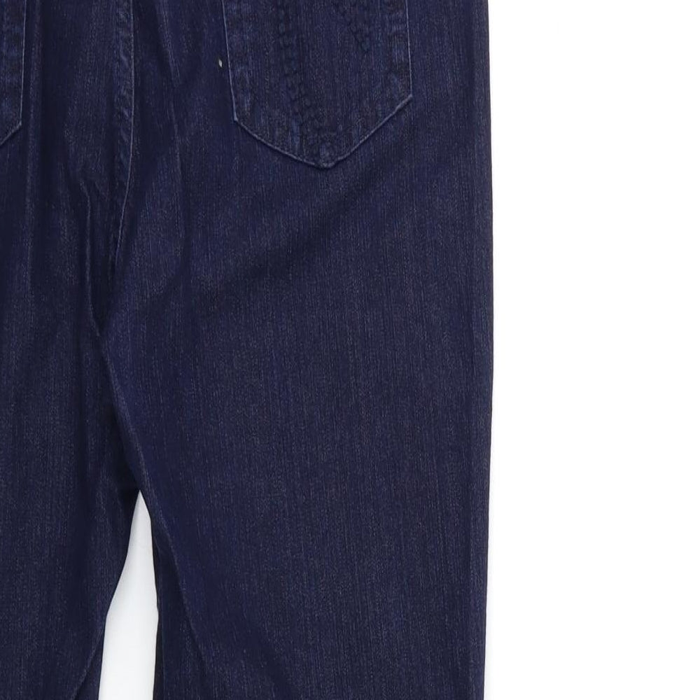 Preworn Womens Blue  Denim Straight Jeans Size 30 in L25 in