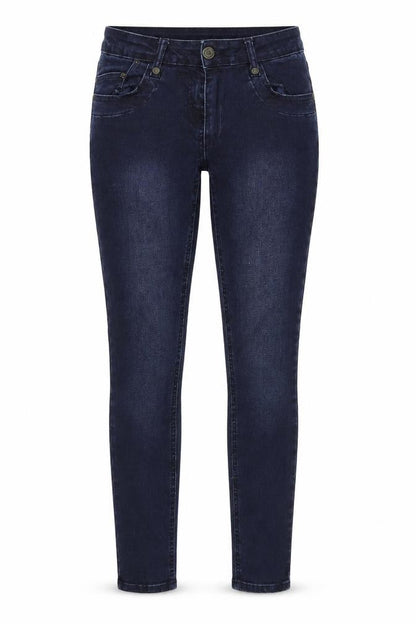 Womens UK Size 10 Denim 24/7 Regular Fit Skinny Blue Jeans