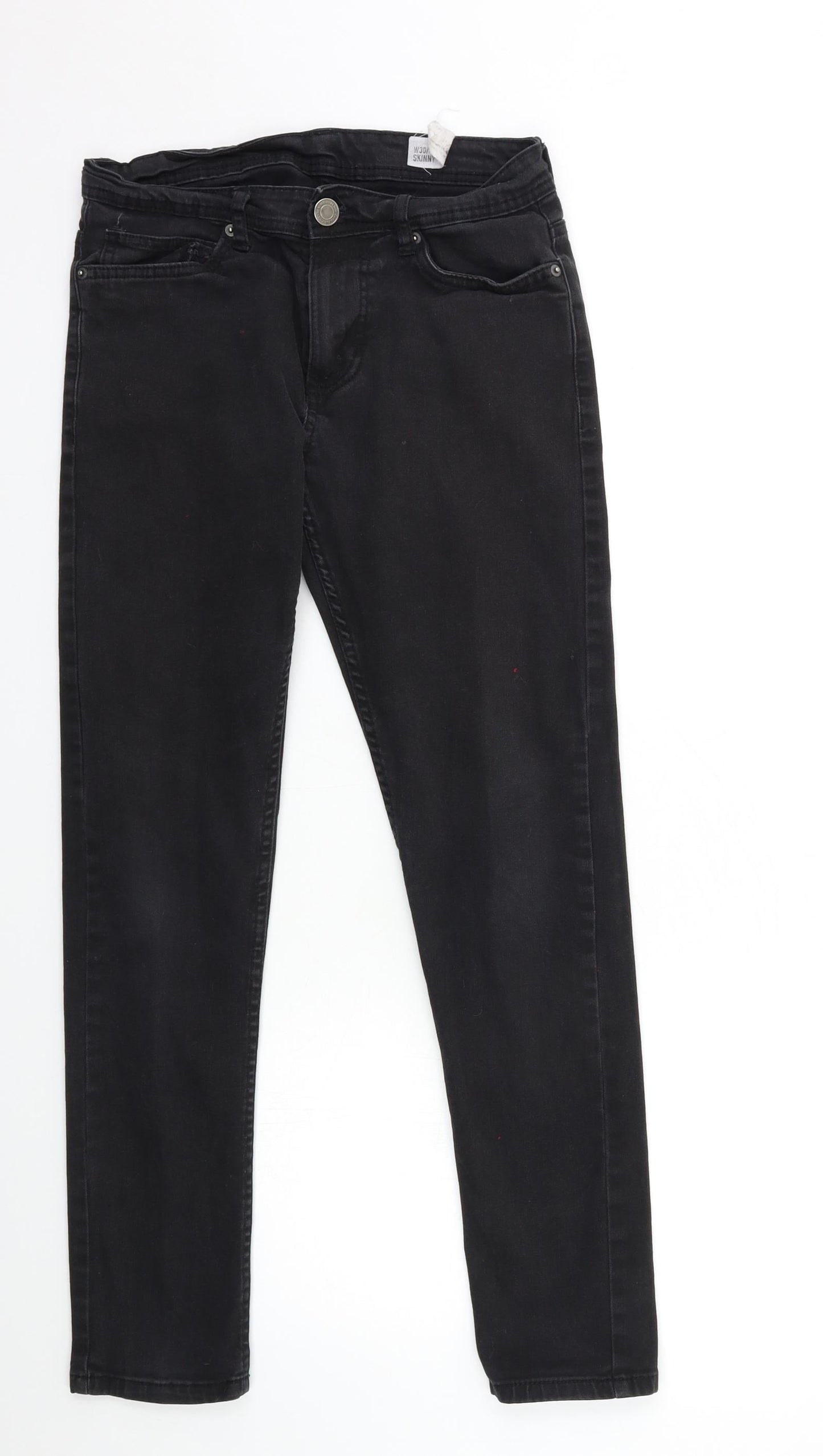 Denim & Co. Womens Black  Denim Skinny Jeans Size 30 in L32 in