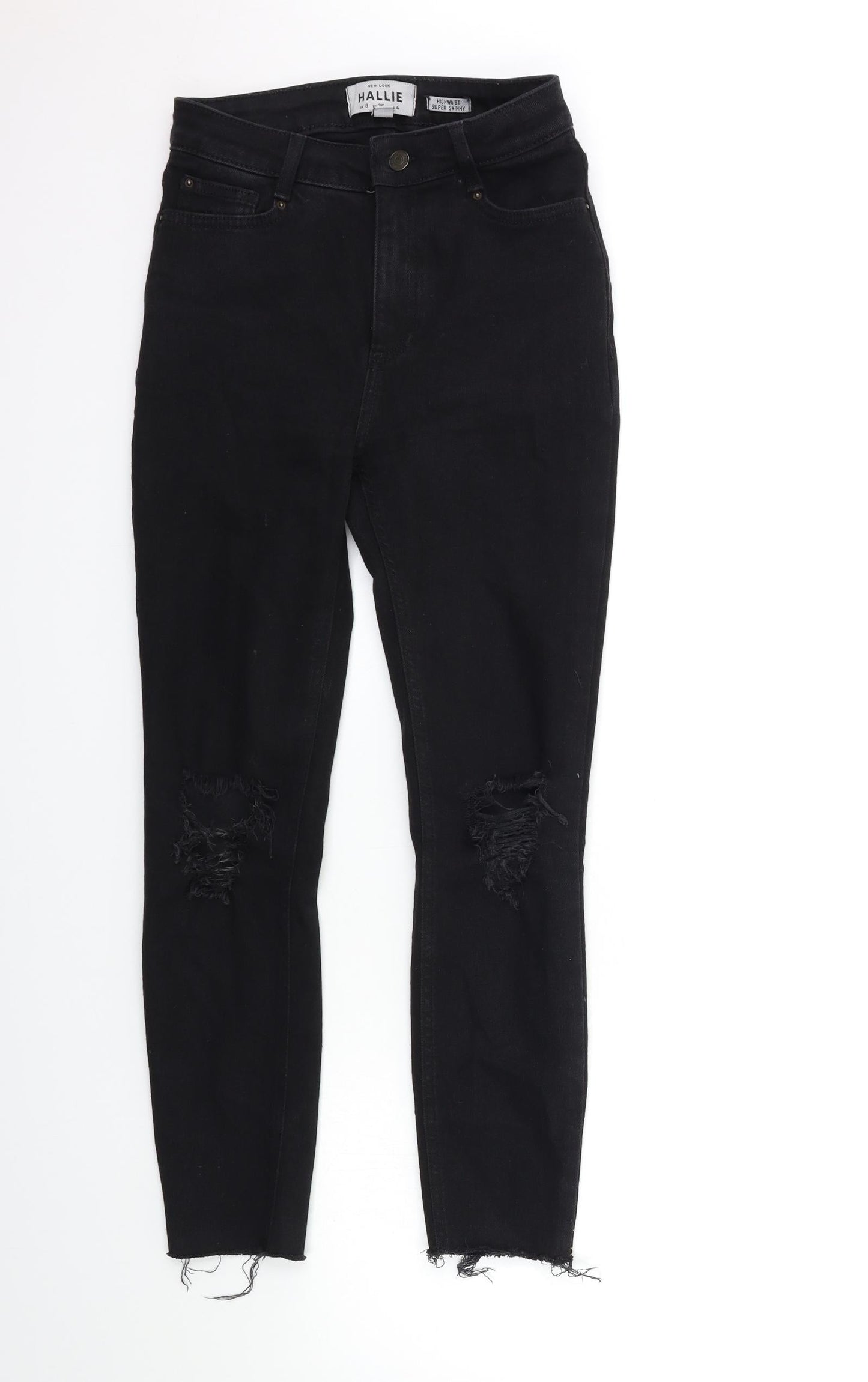 New Look Womens Black  Denim Skinny Jeans Size 8 L25 in
