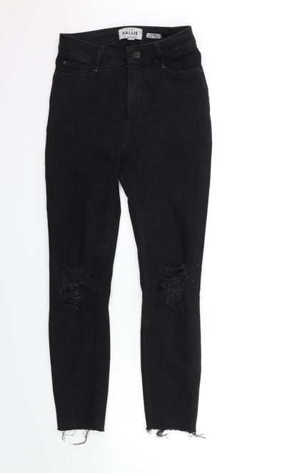 New Look Womens Black  Denim Skinny Jeans Size 8 L25 in