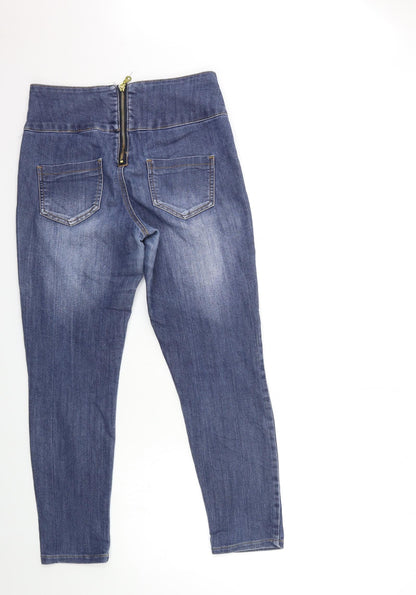 Womens UK Size M Pieces Regular Fit Skinny Blue Jeans
