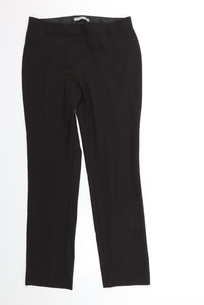 Womens UK Size 12 Marks and Spencer Regular Fit  Black Trousers