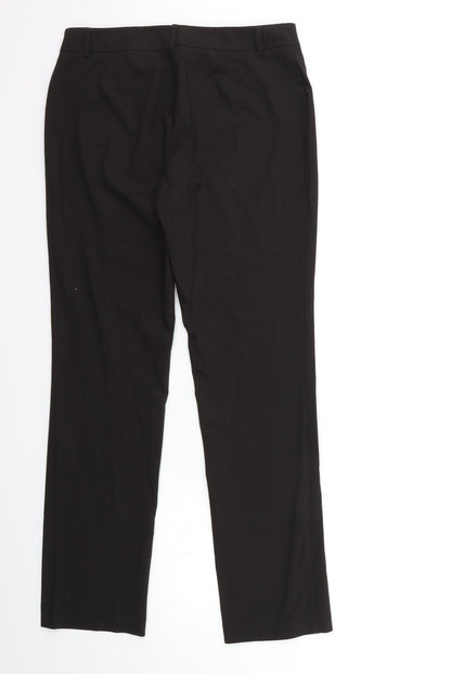 Womens UK Size 12 Marks and Spencer Regular Fit  Black Trousers