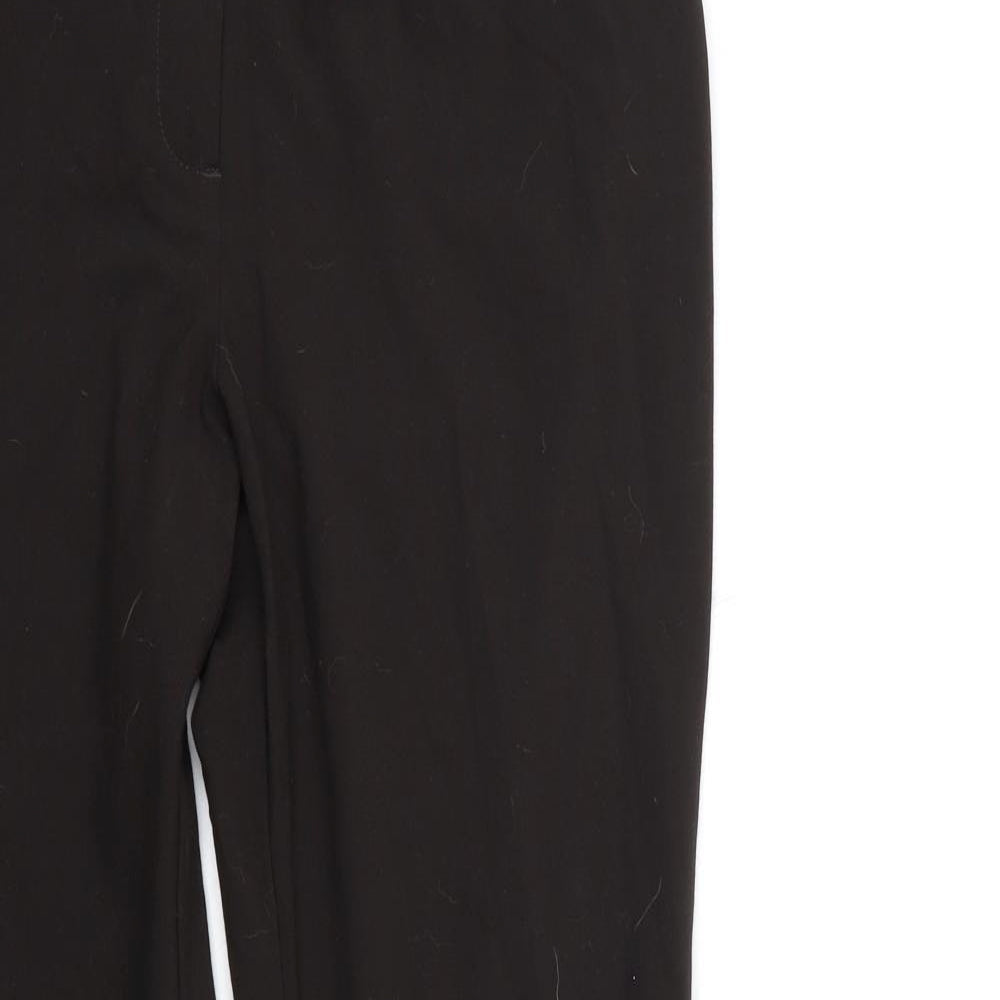 Womens UK Size 12 Marks and Spencer Regular Fit  Black Trousers