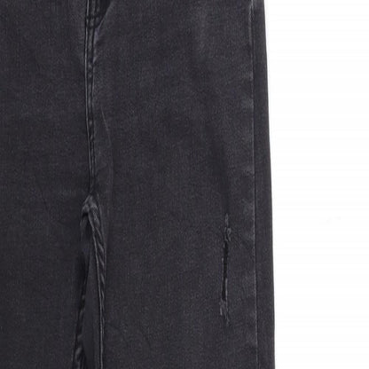 Denim & Co. Womens Black  Denim Skinny Jeans Size 8 L27 in