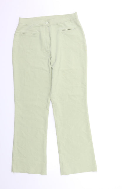 Womens UK Size 28 in Preworn Regular Fit  Green Trousers