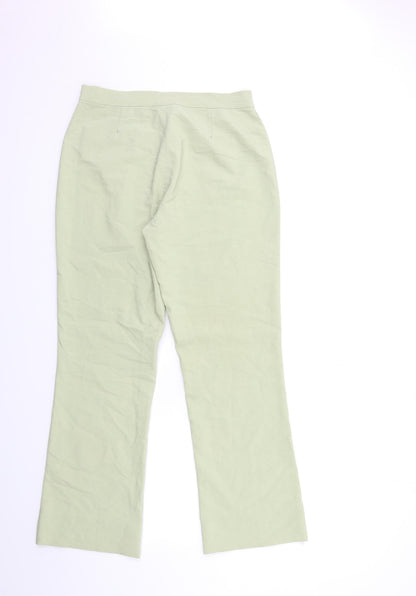 Womens UK Size 28 in Preworn Regular Fit  Green Trousers