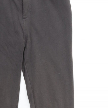 Denim & Co. Womens Grey   Trousers  Size 10 L31 in