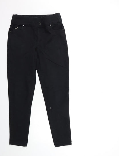 French Dressing Jeans Womens Black  Denim Jegging Jeans Size 10 L28 in