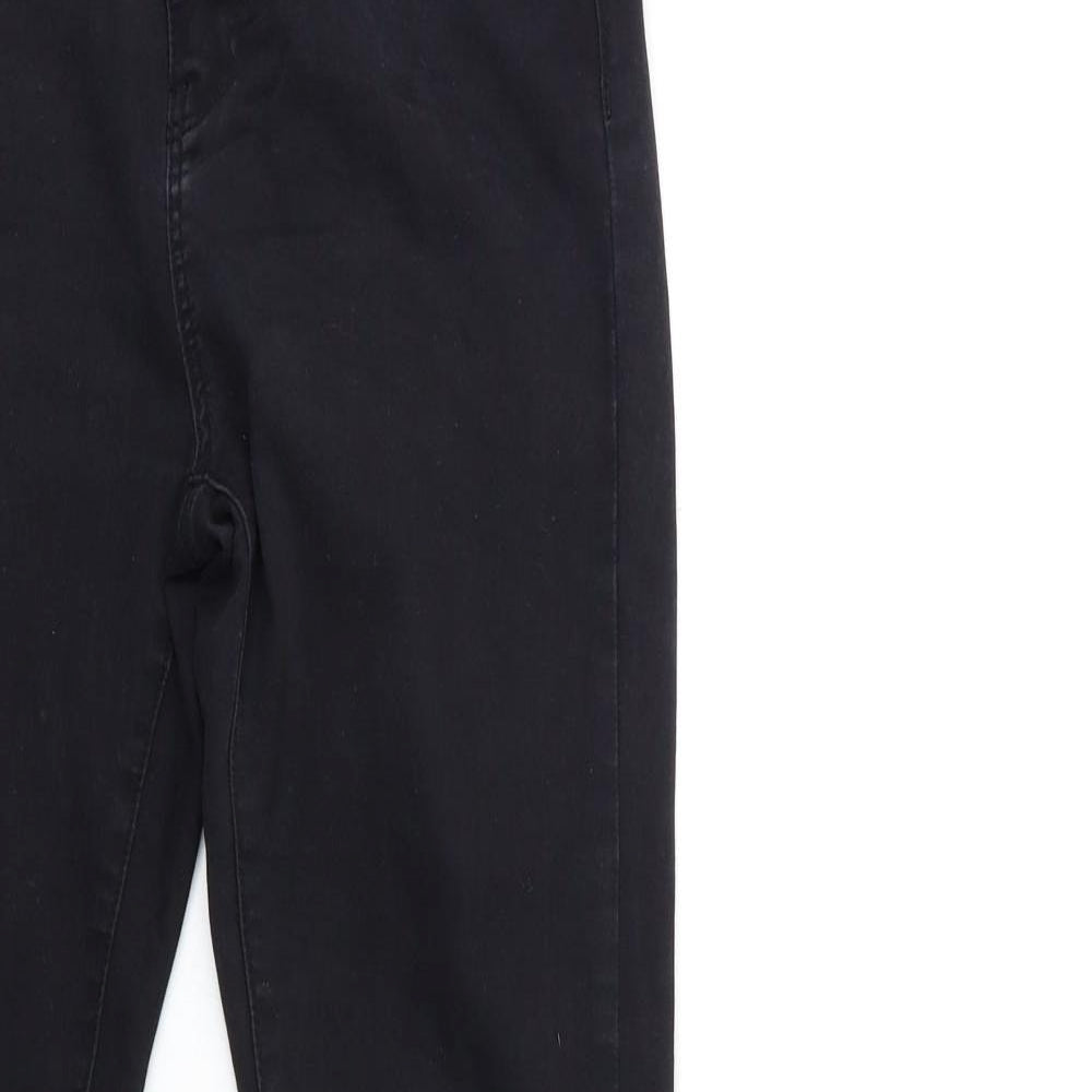 Denim & Co. Womens Black  Denim Skinny Jeans Size 12 L28 in