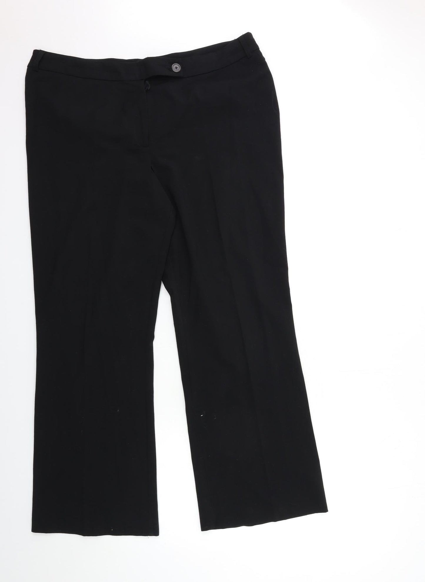 AMARANTO Womens Black   Trousers  Size 16 L29 in