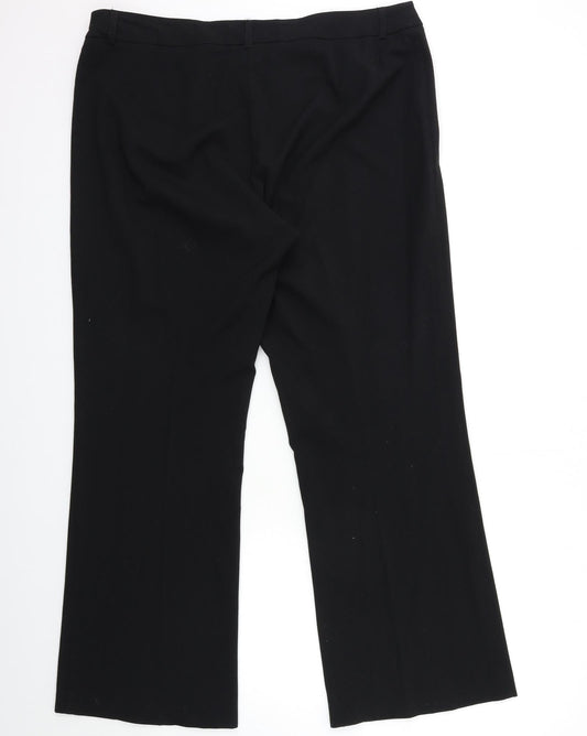 AMARANTO Womens Black   Trousers  Size 16 L29 in