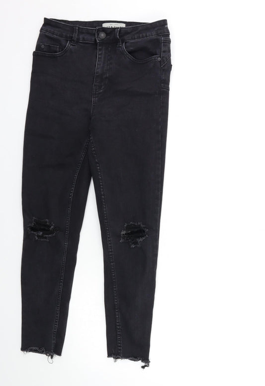 New Look Womens Black  Denim Skinny Jeans Size 8 L25 in