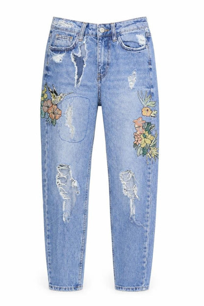 Womens UK Size 6 Denim & Co. Regular Fit Straight Blue Jeans