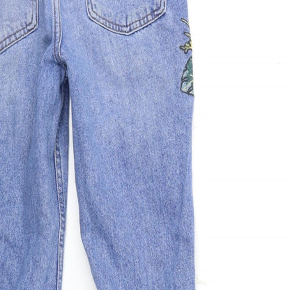 Denim & Co. Womens Blue  Denim Straight Jeans Size 6 L27 in