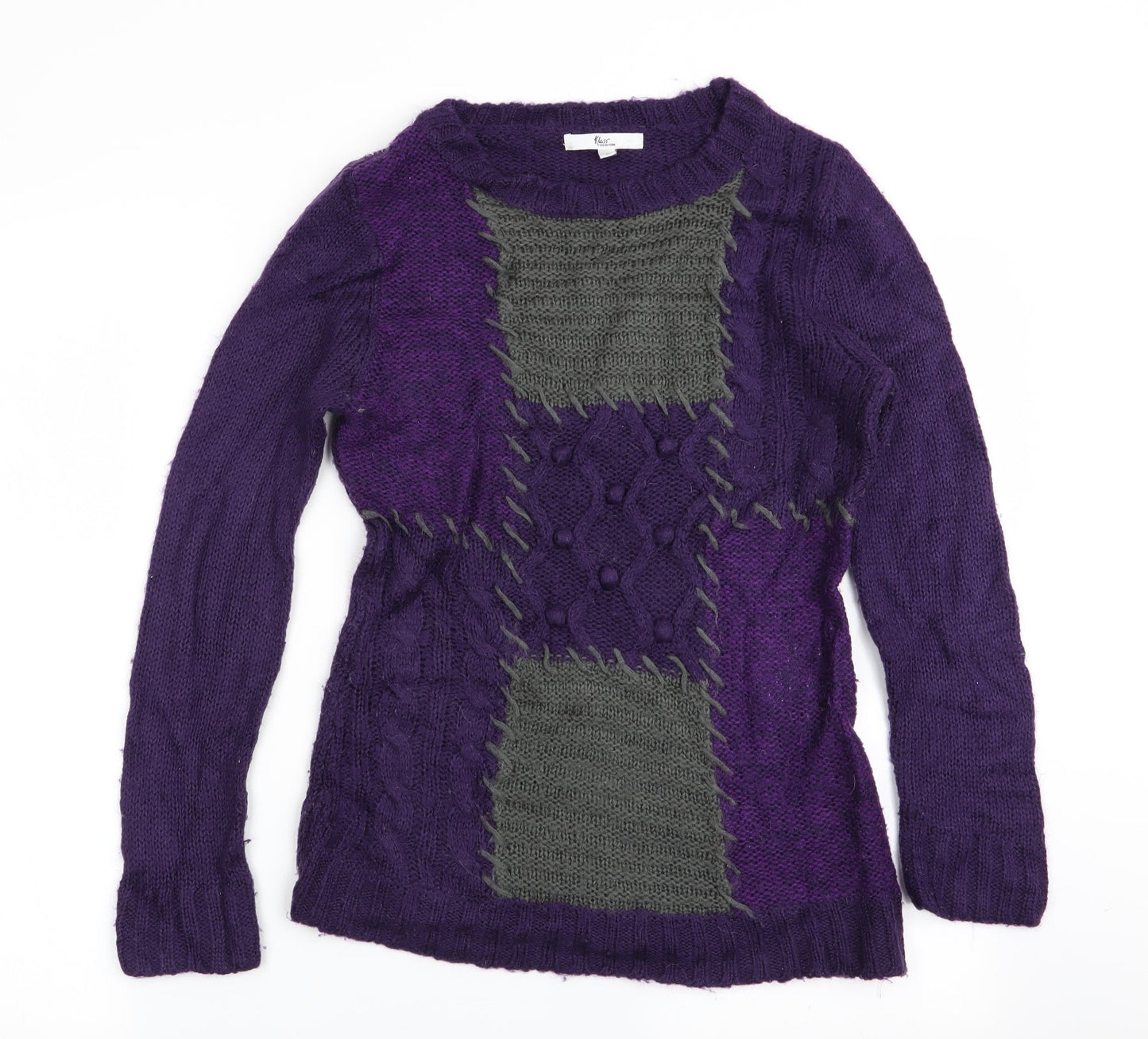 Womens UK Size S Klass Purple Pullover Jumper