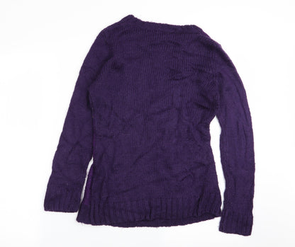 Womens UK Size S Klass Purple Pullover Jumper
