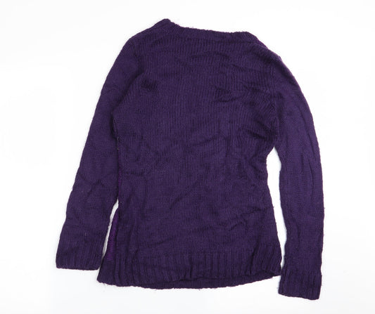 Klass Womens Purple   Pullover Jumper Size S