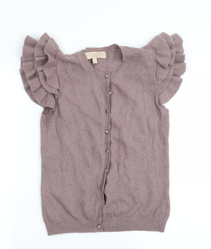 Womens UK Size 12 Fenn Wright Manson Pink Cardigan Jumper