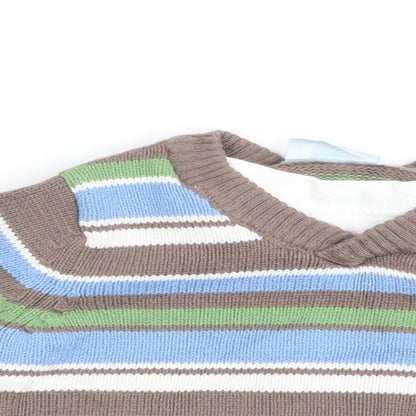 Cherokee Boys Multicoloured Striped  Pullover Jumper Size 0-3 Months