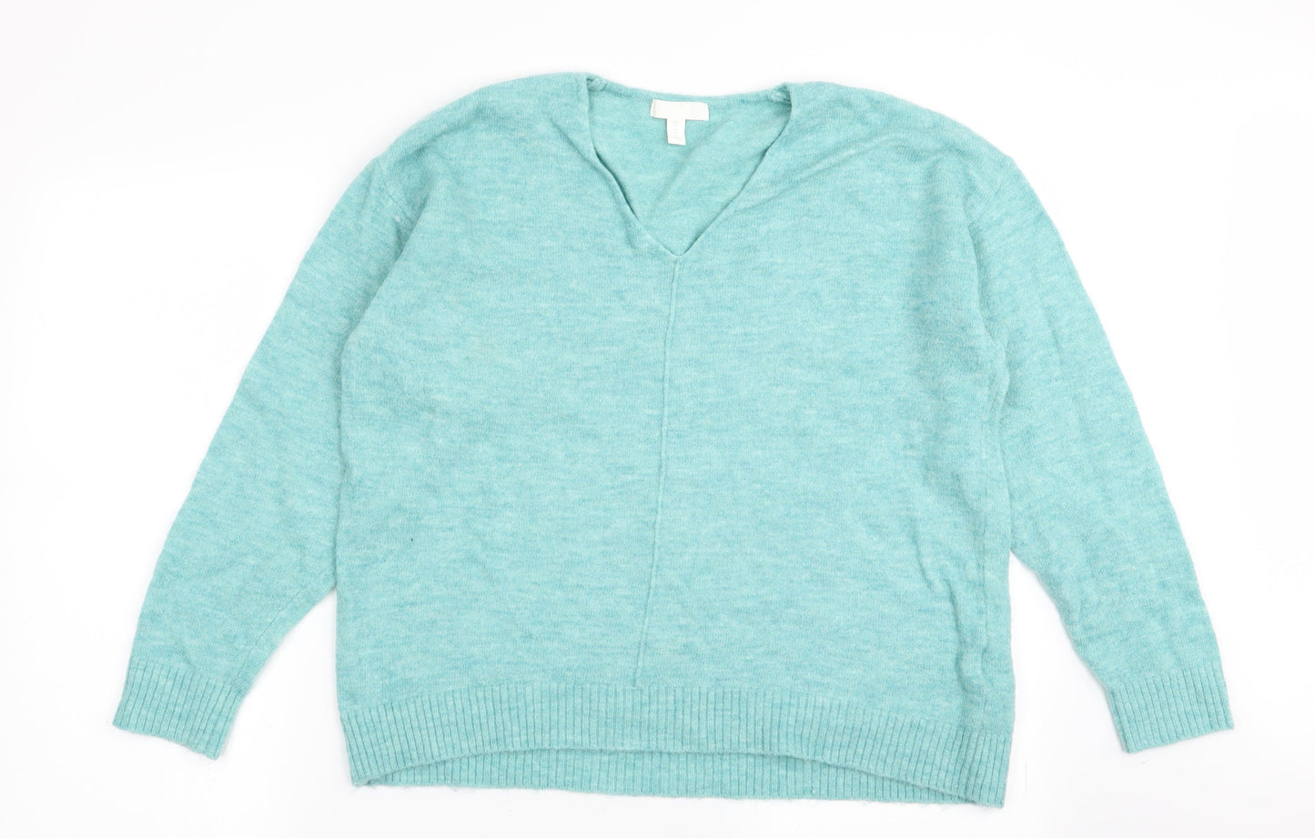 Womens UK Size M H&M Blue Pullover Jumper