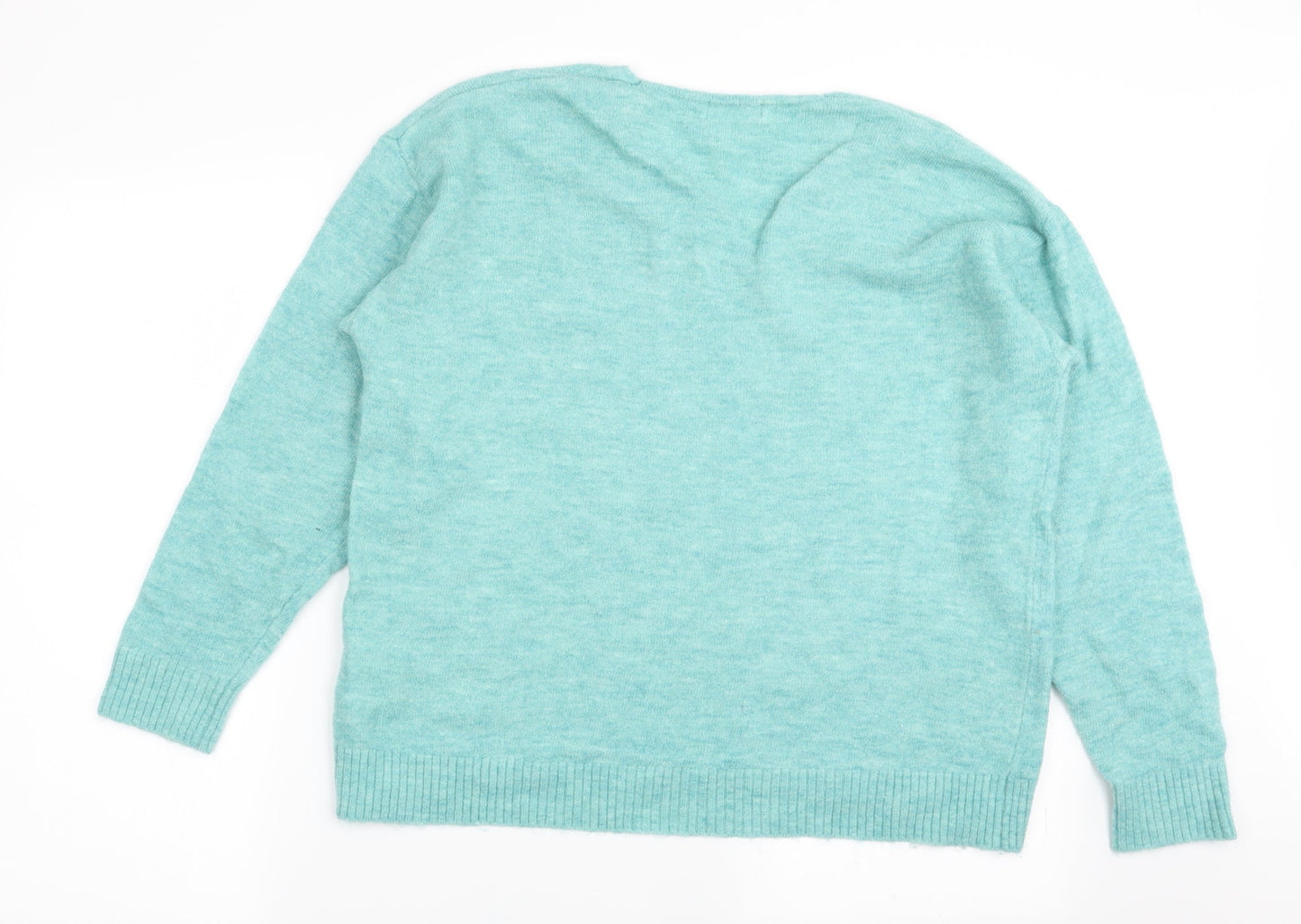 Womens UK Size M H&M Blue Pullover Jumper