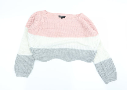 Womens UK Size S cameo rose Multicoloured Pullover Jumper