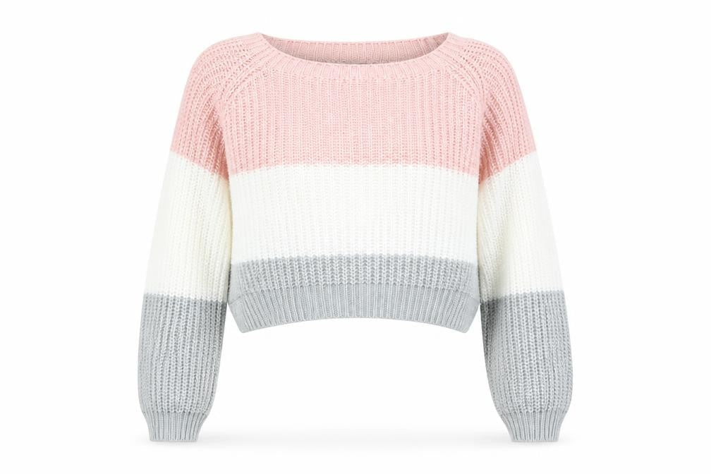 Cameo Rose Womens Multicoloured Striped Pullover Jumper Size S