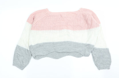 Womens UK Size S cameo rose Multicoloured Pullover Jumper