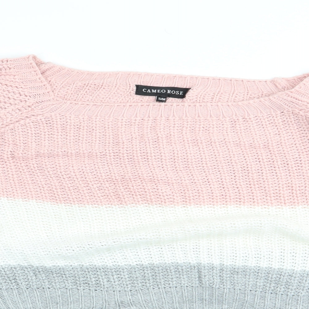 Womens UK Size S cameo rose Multicoloured Pullover Jumper