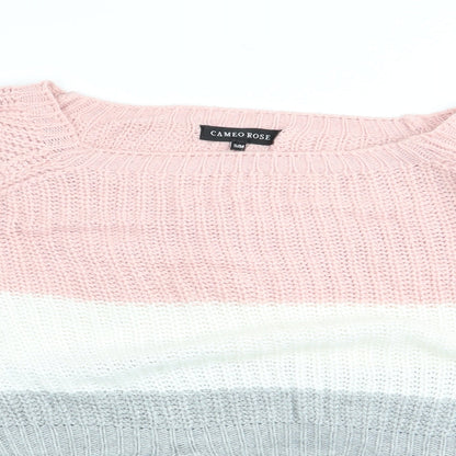 Womens UK Size S cameo rose Multicoloured Pullover Jumper